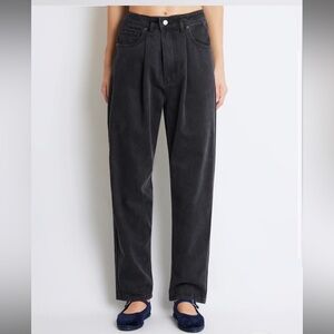 ROUCHA ROUCHA Slouchy Denim Dada in Washed Black Size S/M